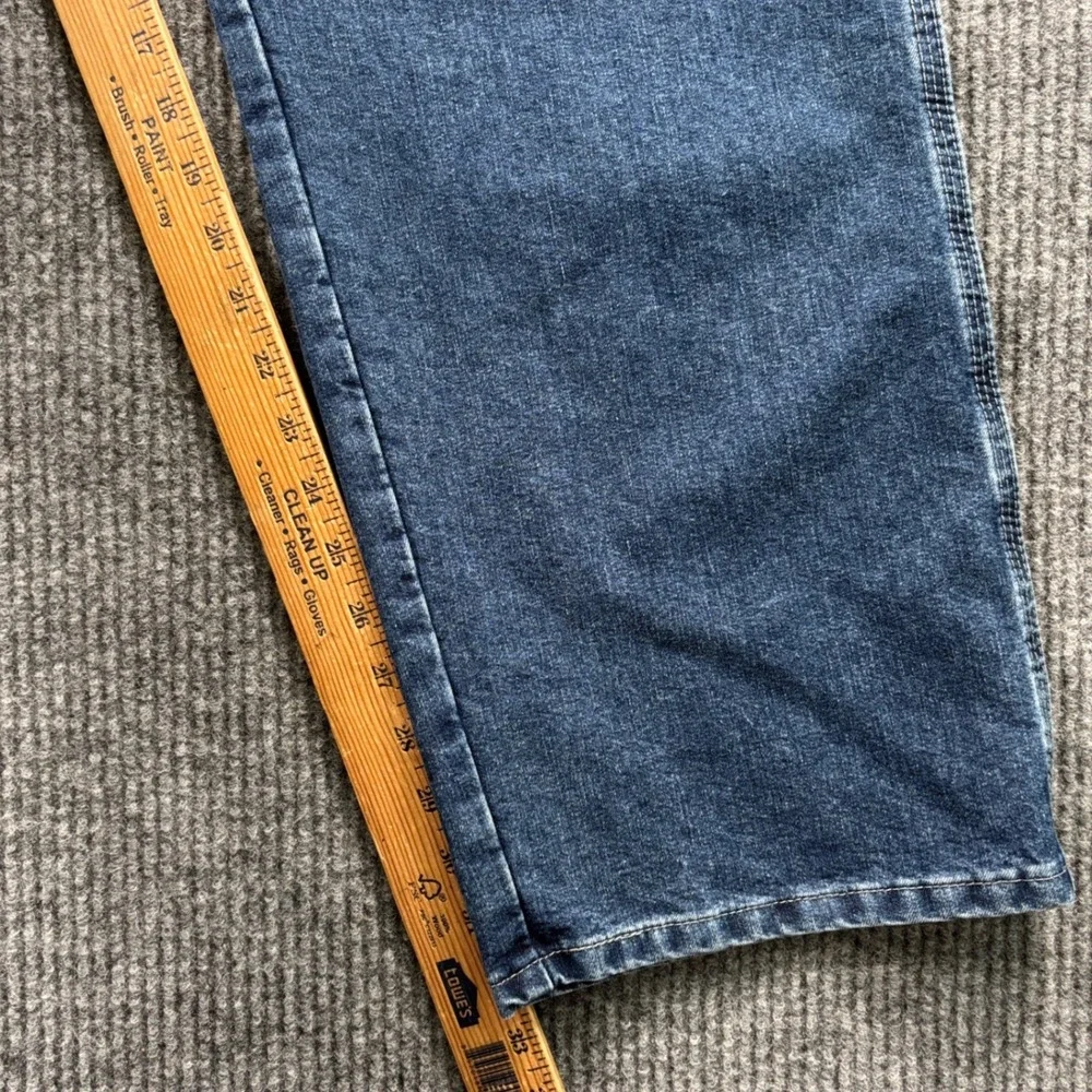Y2K Wrangler Carpenter Jeans Men's 41x32.5 Blue Baggy Utility Skater Streetwear